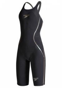 Women's competition swimsuit SpeedoFastskin LZR Racer X Closedback Kneeskin Black/Gold