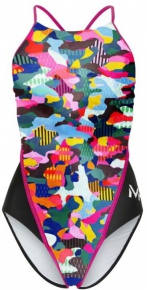 Women's swimwear Michael Phelps Tempe Lady Racing Back Multi/Pink