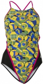 Women's swimwear Michael Phelps Carimbo Open back