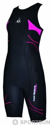 Women's competition swimsuit Aqua Sphere Energize Speed Suit Lady Black/Pink