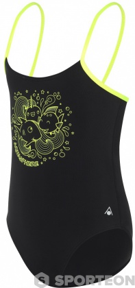 Girl's swimsuit Aqua Sphere Yumi Aqua First Girl Black/Bright Green