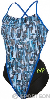 Women's swimwear Michael Phelps City Open Back Multicolor/Black