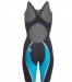 Women's competition swimsuit Finis Rival Open Back Kneeskin Navy/Aqua