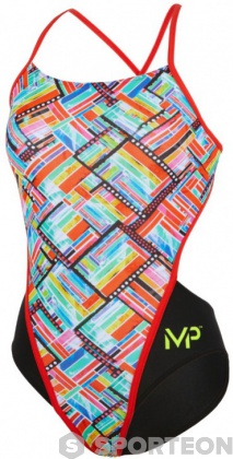 Women's swimwear Michael Phelps Subway Open Back Multicolor/Black