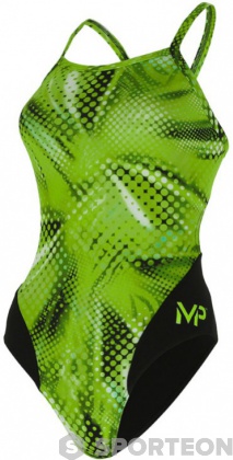 Women's swimwear Michael Phelps Mesa Mid Back Green