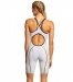 Women's competition swimsuit Finis Rival Open Back Kneeskin White