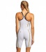 Women's competition swimsuit Finis Rival Closed Back Kneeskin White