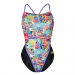 Women's swimwear Michael Phelps Riviera Racing Back Multicolor/Black