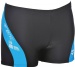 Men's swimsuit Arena Byor Short Deep Grey/Turquoise/White