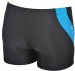 Men's swimsuit Arena Byor Short Deep Grey/Turquoise/White