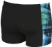 Men's swimsuit Arena Cyber Short Black/Sea Blue