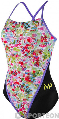 Women's swimwear Michael Phelps Prisma Racing Back Multicolor/Black