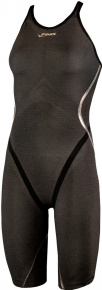 Women's competition swimsuit Finis Rival 2.0 Closed Back Kneeskin Black