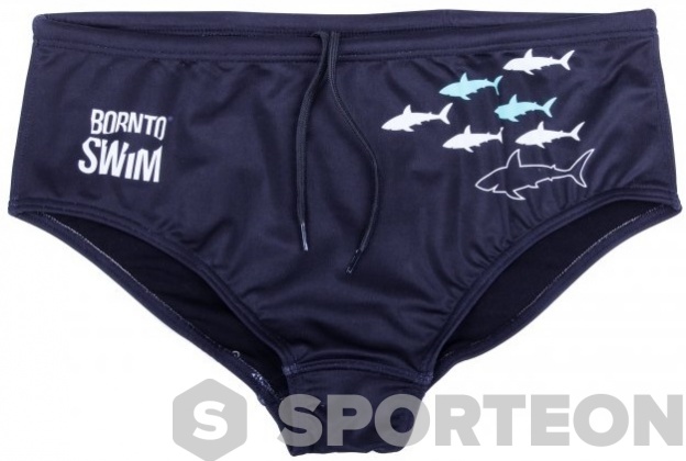 Men's swimsuit BornToSwim Sharks Brief Black