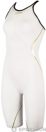 Women's competition swimsuit Finis Rival 2.0 Closed Back Kneeskin White