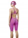 Women's competition swimsuit Aquafeel Neck To Knee Oxygen Racing Pink