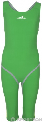 Women's competition swimsuit Aquafeel Neck To Knee Oxygen Racing Green