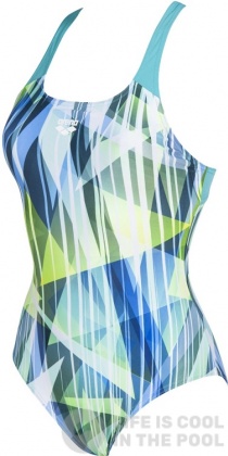 Women's swimwear Arena Shading Prism Swim Pro Back One Piece LB Mint/Multi