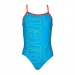 Girl's swimsuit Arena Kids Girl One Piece Turquoise/Nectarine