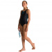 Girl's swimsuit Arena Basics Swim Pro Back One Piece Junior Black/Turquoise