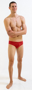 Men's swimsuit Finis Brief Solid Red