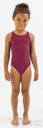 Girl's swimsuit Finis Youth Bladeback Solid Cabernet