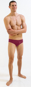 Men's swimsuit Finis Brief Solid Cabernet