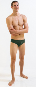 Men's swimsuit Finis Brief Solid Pine