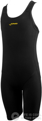 Women's swimwear Finis Fuse Open Back Kneeskin Junior Black