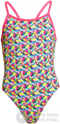 Girl's swimsuit Funkita Bye Birdie Single Strap One Piece Girls