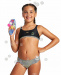 Girl's swimsuit Arena Meryl Top Two Pieces Junior Black/Multi