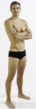 Men's swimsuit Finis Aquashort Solid Black