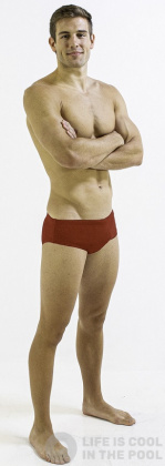 Men's swimsuit Finis Aquashort Solid Red