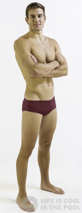 Men's swimsuit Finis Aquashort Solid Cabernet