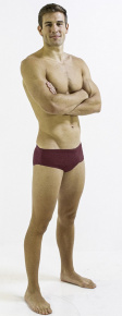 Men's swimsuit Finis Aquashort Solid Cabernet