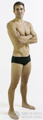 Men's swimsuit Finis Aquashort Solid Pine