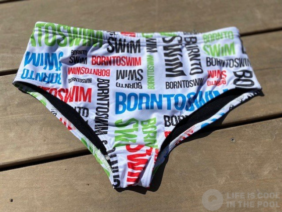 Men's swimsuit BornToSwim Logo Brief White