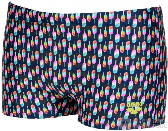 Men's swimsuit Arena Men Swim Short Allover Asphalt/Multi