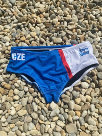 Men's swimsuit BornToSwim CZE Brief Blue/White