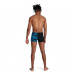 Men's swimsuit Speedo Allover V-Cut Aquashort Black/Pool