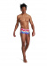 Men's swimsuit Speedo Rainbow Wave 17cm Club Training Allover Brief Magenta/Fluro Pink/Ultraviolet/Pool