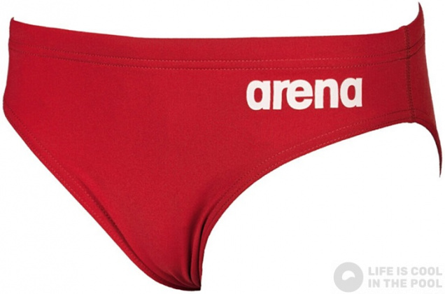 Boy's swimsuit Arena Solid brief junior red