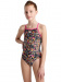 Girl's swimsuit Arena Girls Swimsuit Lightdrop Back Allover Freak Rose/Black/Multi