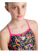 Girl's swimsuit Arena Girls Swimsuit Lightdrop Back Allover Freak Rose/Black/Multi