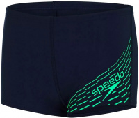 Men's swimsuit Speedo Medley Logo Aquashort Boy Navy/Fake Green