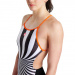 Women's swimwear Arena Crazy Swimsuit Booster Back Black/Mango/Multi