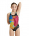 Girl's swimsuit Arena Girls Swimsuit Swim Pro Back Placement Black/Martinica