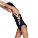 Girl's swimsuit Speedo HyperBoom Splice Muscleback Girl True Navy/Siren Red/Papaya Punch