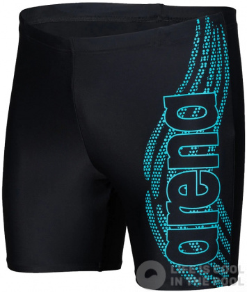 Men's swimsuit Arena Men Swim Mid Jammer Graphic Black