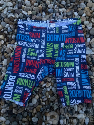 Men's swimsuit BornToSwim Logo Jammer Navy